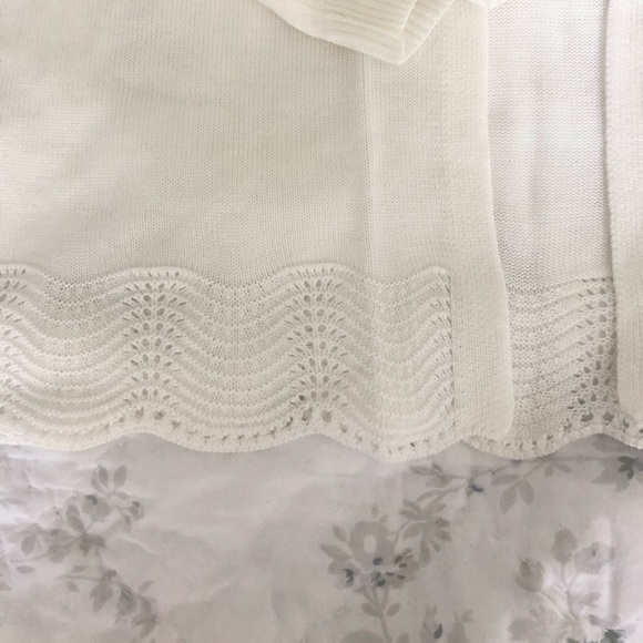 Loft Ivory 3/4 Sleeve Open Front Cardigan Size S - Picture 3 of 5